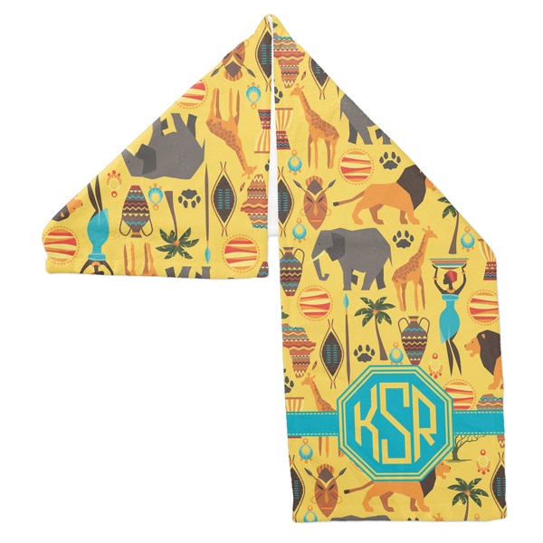 African Safari Sports Towel Folded - Both Sides Showing