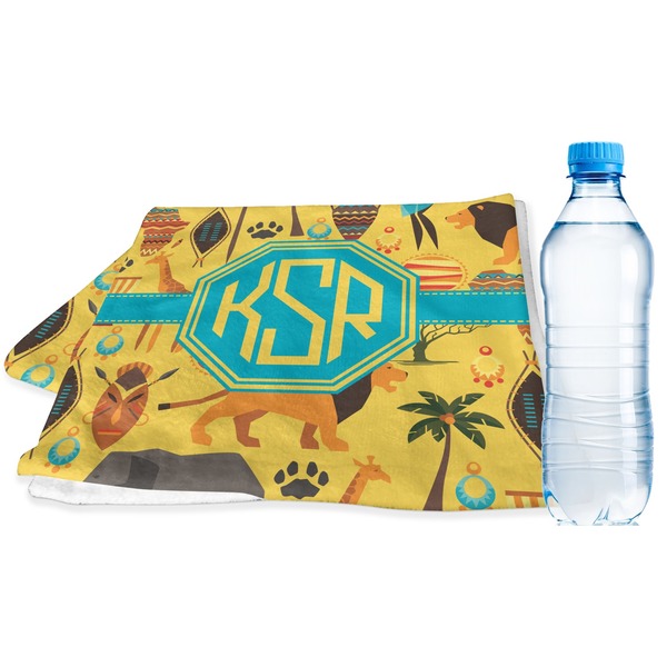 Custom African Safari Sports & Fitness Towel (Personalized)