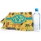 African Safari Sports Towel Folded with Water Bottle