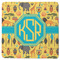 African Safari Square Rubber Backed Coaster (Personalized)