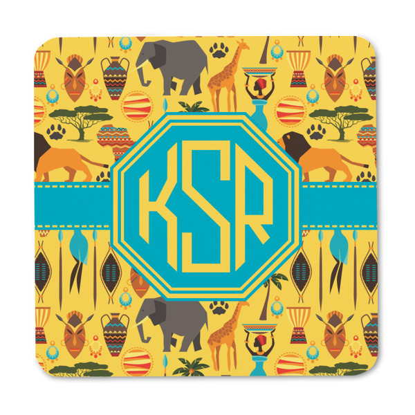 African Safari Square Fridge Magnet - FRONT