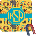 African Safari Square Fridge Magnet (Personalized)
