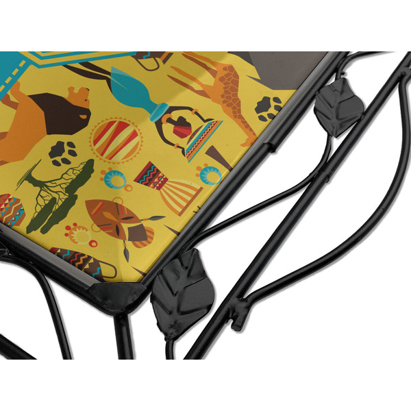 African Safari Square Trivet - Detail