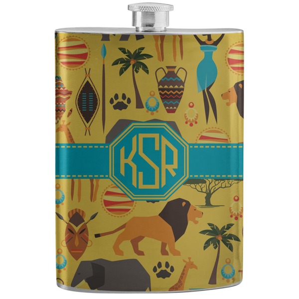 Custom African Safari Stainless Steel Flask (Personalized)