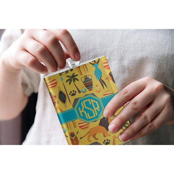 African Safari Stainless Steel Flask - LIFESTYLE 1