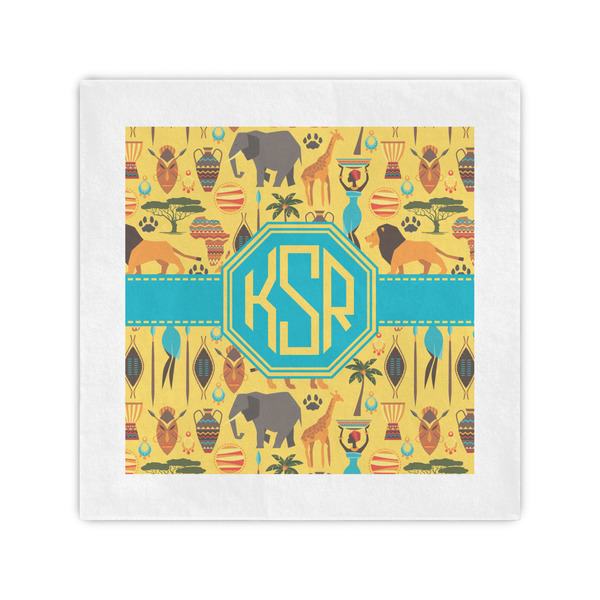 Custom African Safari Cocktail Napkins (Personalized)