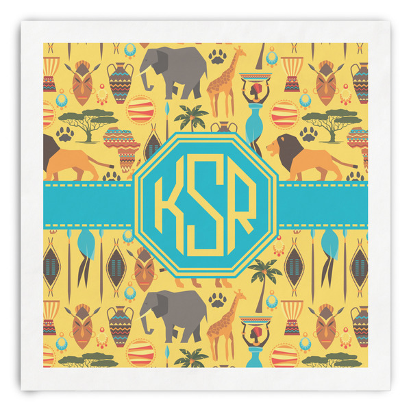 Custom African Safari Paper Dinner Napkins (Personalized)