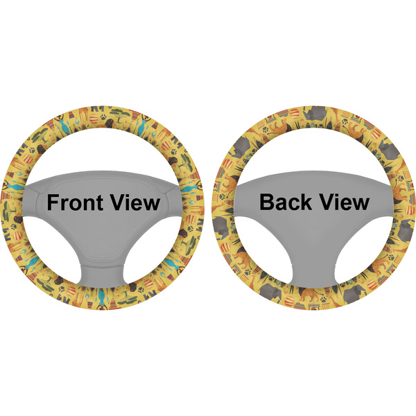 African Safari Steering Wheel Cover- Front and Back
