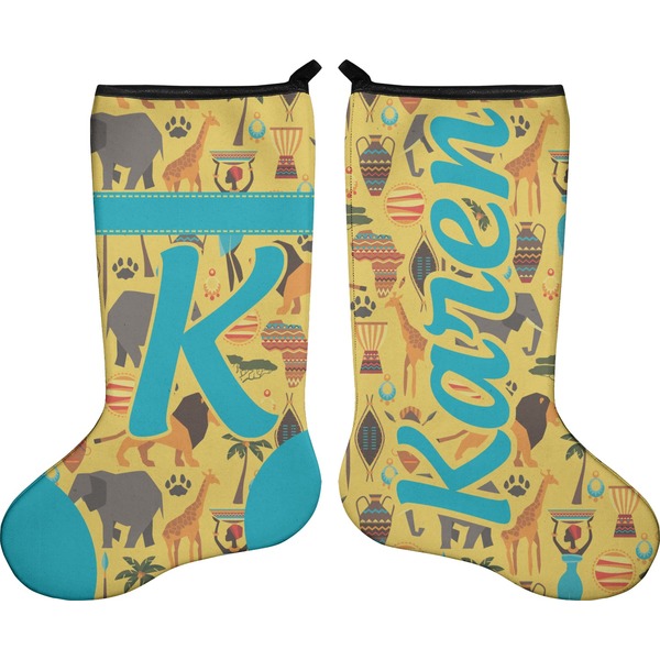 African Safari Stocking - Double-Sided - Approval