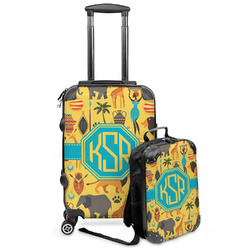 African Safari Kids 2-Piece Luggage Set - Suitcase & Backpack (Personalized)