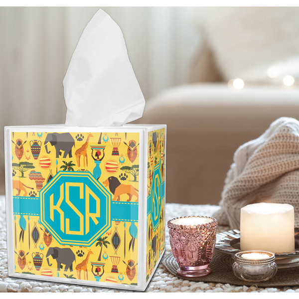 African Safari Tissue Box - LIFESTYLE