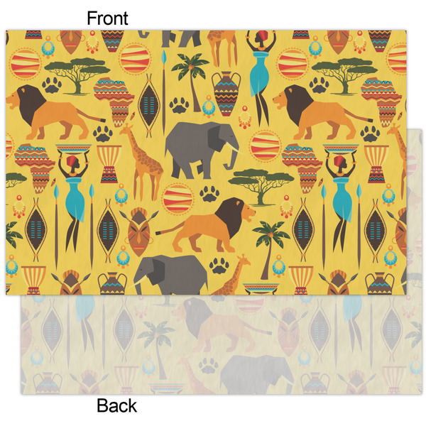African Safari Tissue Paper - Heavyweight - XL - Front & Back