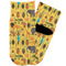 African Safari Toddler Ankle Socks - Single Pair - Front and Back