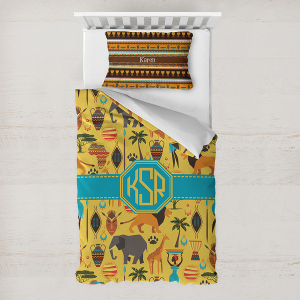 Custom African Safari Toddler Bedding Set - With Pillowcase (Personalized)