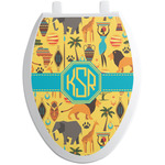 African Safari Toilet Seat Decal - Elongated (Personalized)
