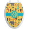 African Safari Toilet Seat Decal - Elongated (Personalized)