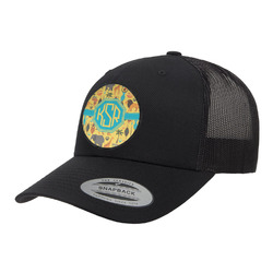 African Safari Trucker Hat - Black (Personalized)
