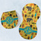 African Safari Burp Pads - Velour - Set of 2 w/ Monogram