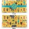 African Safari Vinyl Check Book Cover - Front and Back