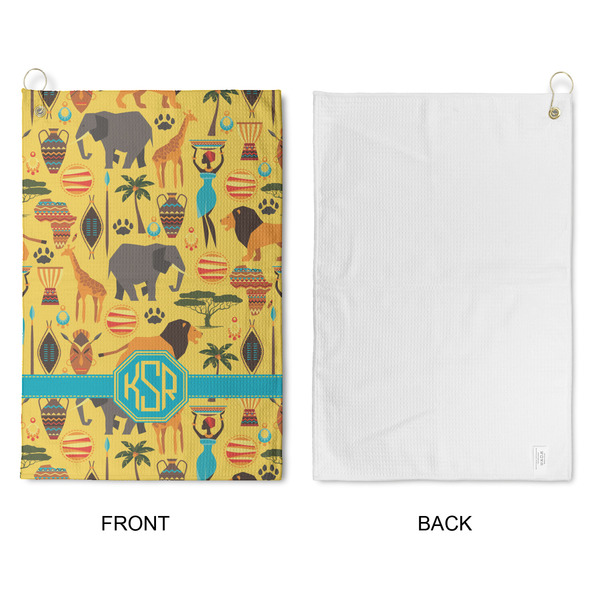 African Safari Waffle Weave Golf Towel - Approval