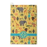 African Safari Waffle Weave Golf Towel (Personalized)