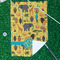 African Safari Waffle Weave Golf Towel - In Context