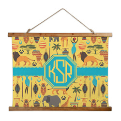 African Safari Wall Hanging Tapestry - Wide (Personalized)