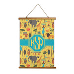 African Safari Wall Hanging Tapestry - Tall (Personalized)