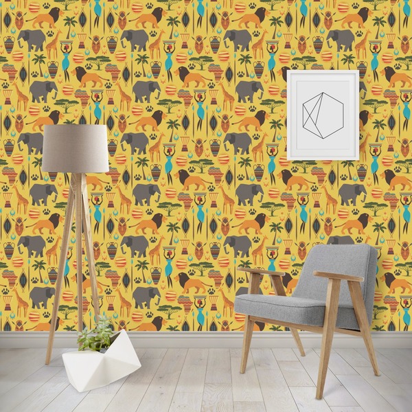 Custom African Safari Wallpaper & Surface Covering (Peel & Stick - Repositionable)