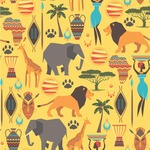 African Safari Wallpaper & Surface Covering (Water Activated 24"x 24" Sample)