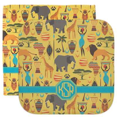 African Safari Facecloth / Wash Cloth (Personalized)