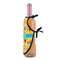 African Safari Wine Bottle Apron - DETAIL WITH CLIP ON NECK