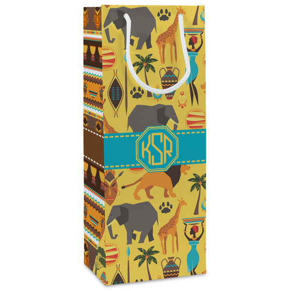 Custom African Safari Wine Gift Bags (Personalized)