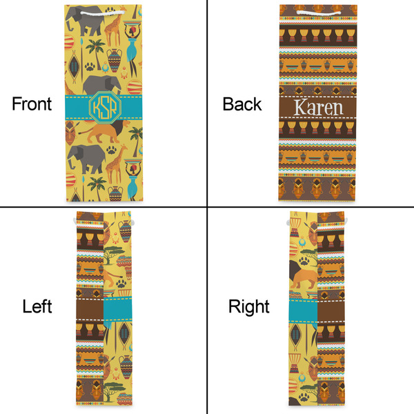 African Safari Wine Gift Bag - Matte - Approval