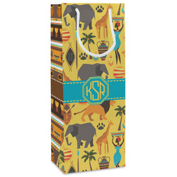 African Safari Wine Gift Bags - Matte (Personalized)