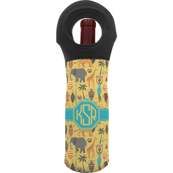 Custom African Safari Wine Tote Bag (Personalized)