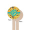 African Safari Wooden 7.5" Stir Stick - Round - Single Sided - Front & Back