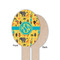 African Safari Wooden Food Pick - Oval - Single Sided - Front & Back