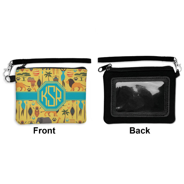African Safari Wristlet ID Cases - Front & Back