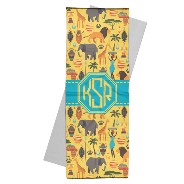 Custom African Safari Yoga Mat Towel (Personalized)