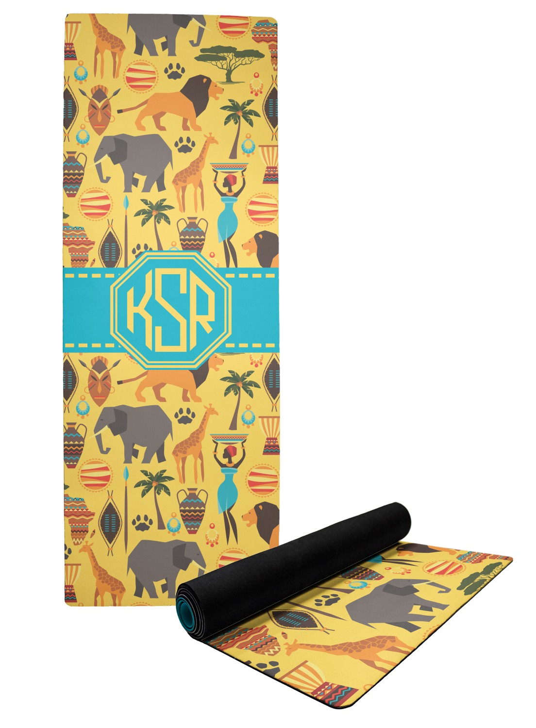 African Safari Yoga Mat (Personalized) YouCustomizeIt