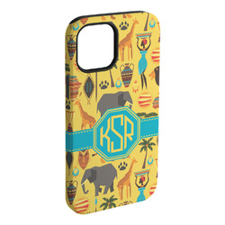African Safari iPhone Case - Rubber Lined - iPhone 15 Plus (Personalized)