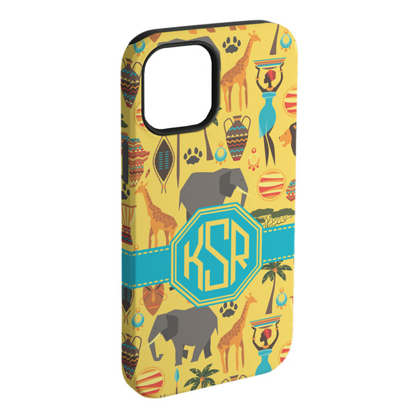 Custom African Safari iPhone Case - Rubber Lined (Personalized)