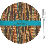 Tribal Ribbons 8" Glass Appetizer / Dessert Plates - Single or Set (Personalized)