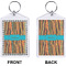 African Ribbons Bling Keychain (Front + Back)