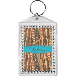 Tribal Ribbons Bling Keychain (Personalized)