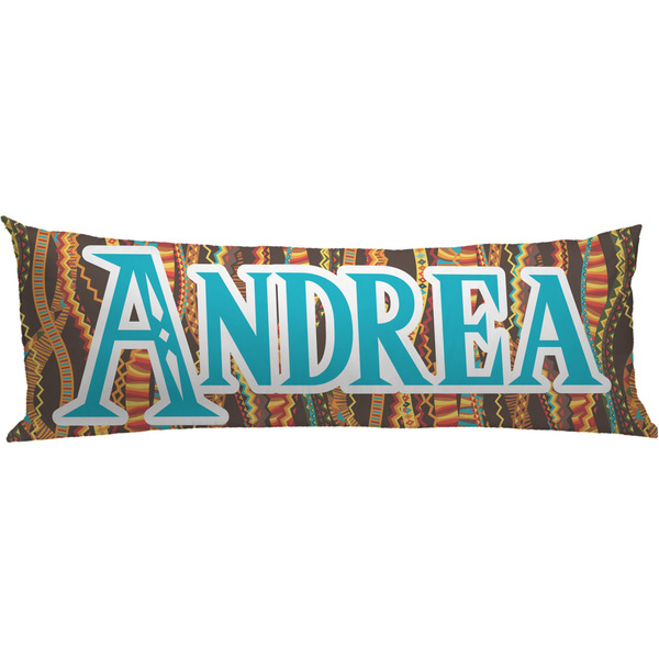 Custom Tribal Ribbons Body Pillow Case (Personalized)