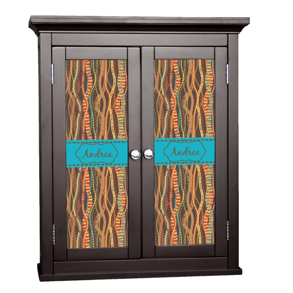 Custom Tribal Ribbons Cabinet Decal - Small (Personalized)
