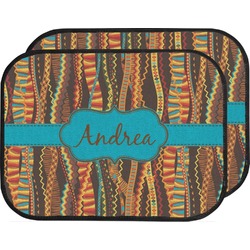 Tribal Ribbons Car Floor Mats (Back Seat) (Personalized)
