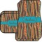 Tribal Ribbons Car Floor Mats Set - 2 Front & 2 Back (Personalized)